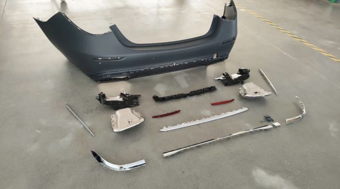  Benz W223 maybach specification front rear bumper complete set look 