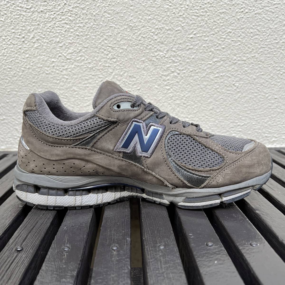 USA製 オリジナル New Balance MR2002CU GRAY US7.5 25.5cm 美品 中古 アメリカ製 米国製 NB グレー スニーカー