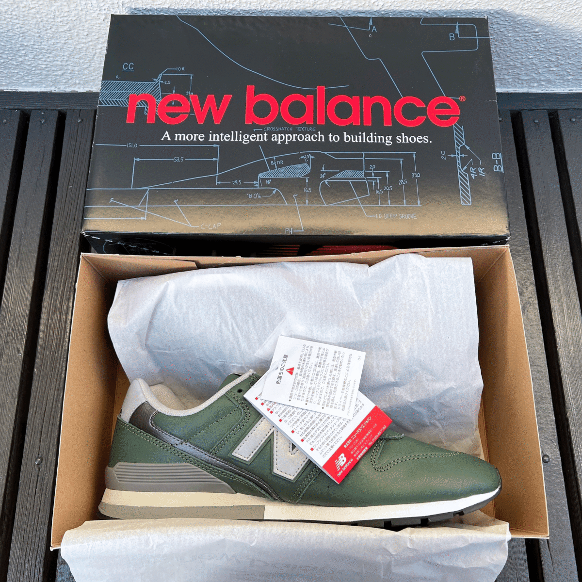 国内正規品 オールレザー New Balance CM996NC GREEN US9 27cm M576
