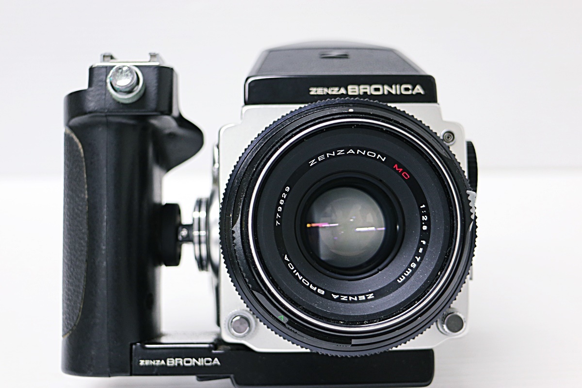 ◯佐川60サイズ O12s40 ZENZA Bronica ETR 1：5.6 200mm 1：2.8 75ｍｍ 中判カメラ ブロニカ シャッター○ その他動作未確認_画像3