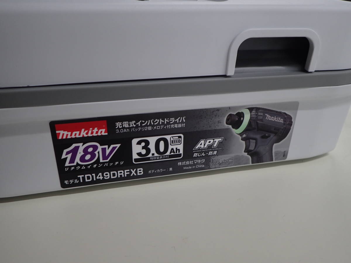 新品 makita マキタ TD149DRFXB 充電式インパクトドライバ 3.0Ah