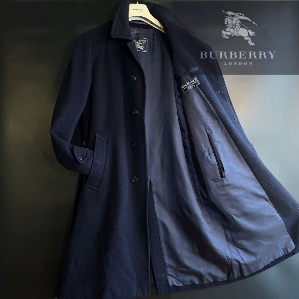 25万超○美品BURBERRY 【最高級カシミヤ使用 】比翼仕立て 王道ステン