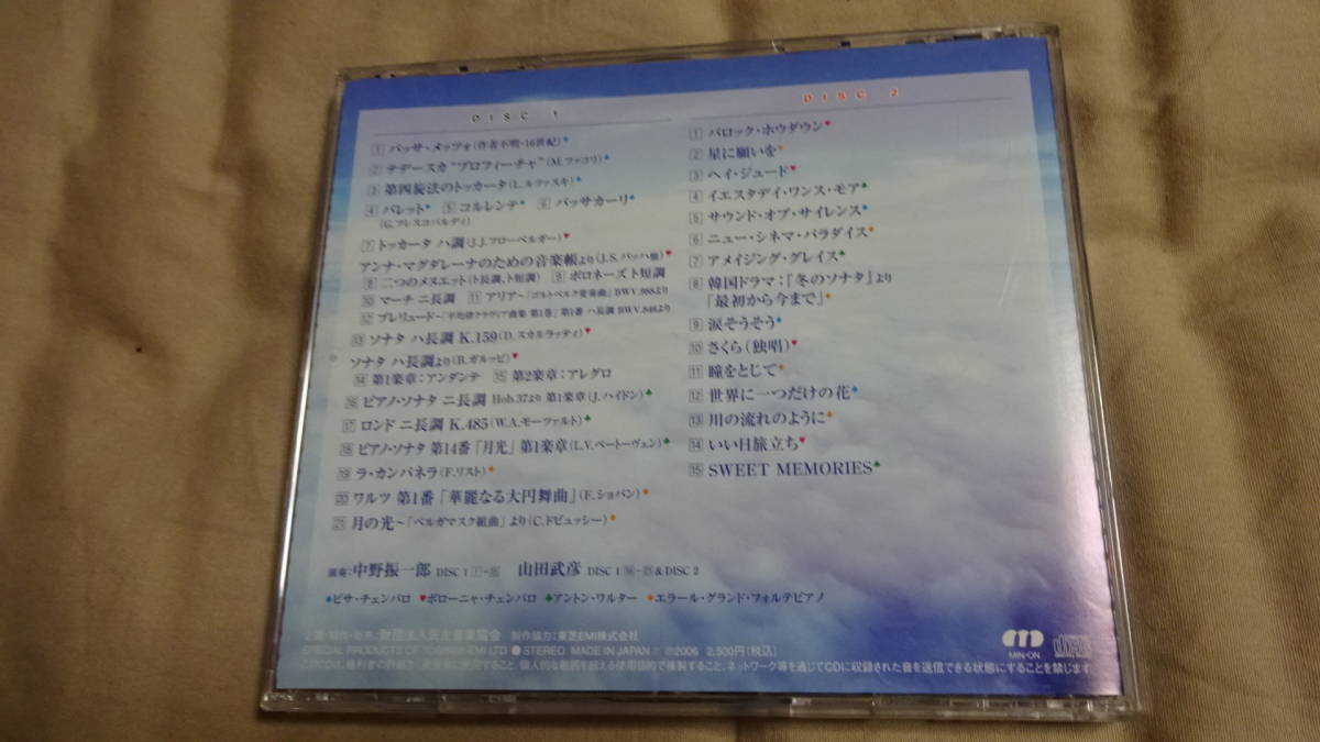 送料無料！民音 ピアノヒストリー　[2枚組CD] 中野振一郎 山田武彦　アルバムCD_画像2