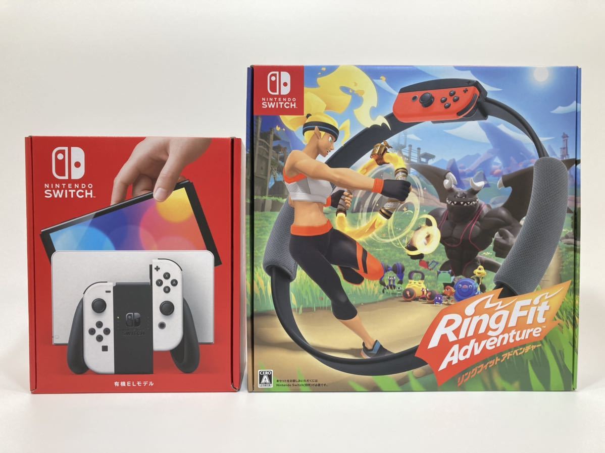 新品・未開封品 新型Nintendo Switch 有機ELモデル本体+リングフィット