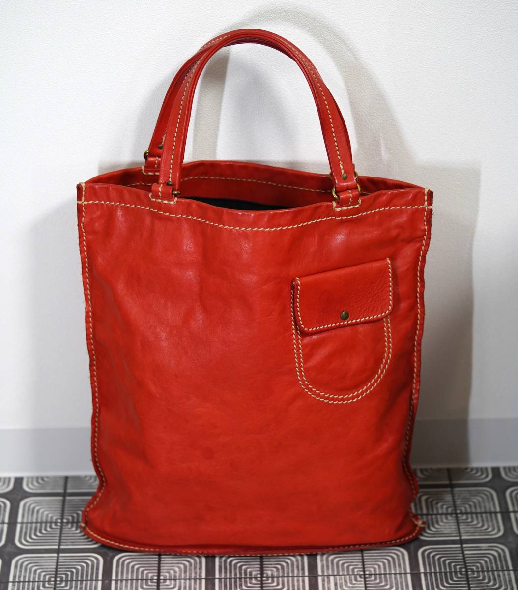 [ редкий ]FELI Felisi кожа большая сумка портфель красный кожа настоящий кожа 