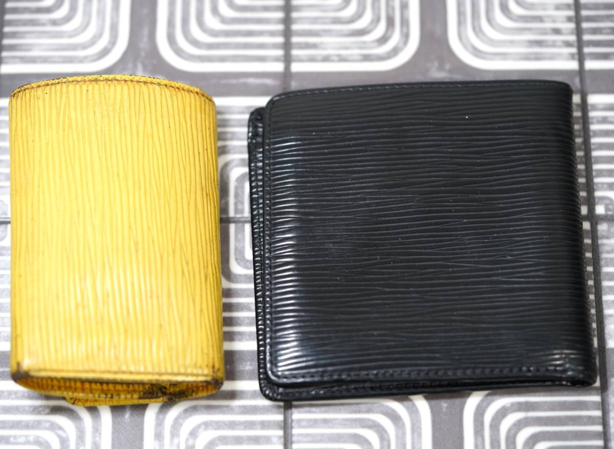 ★ ルイヴィトン LOUIS VUITTON エピ 財布 キーケース セット ★ black and yellow_画像2