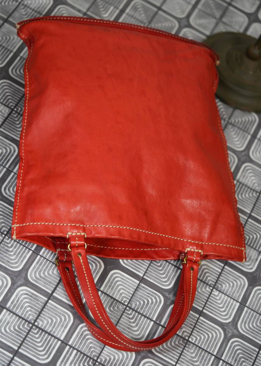 [ редкий ]FELI Felisi кожа большая сумка портфель красный кожа настоящий кожа 