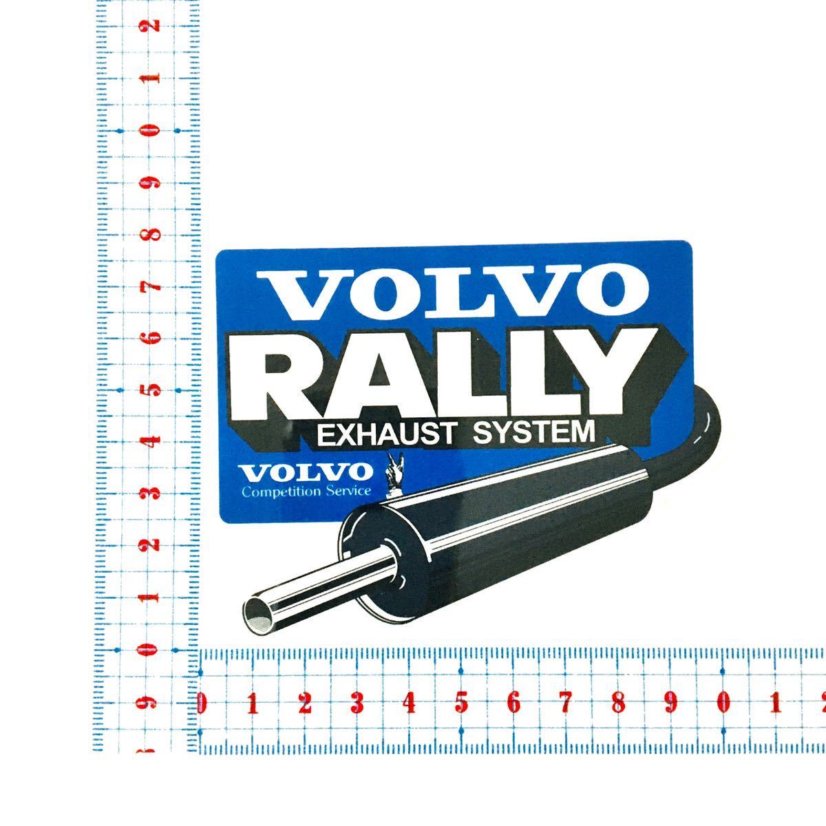 ボルボ ラリー エキゾースト システム Volvo rally exhaust system レプリカ ステッカー / rデザイン ポールスター t4 v50 v40 v60 v70_画像2
