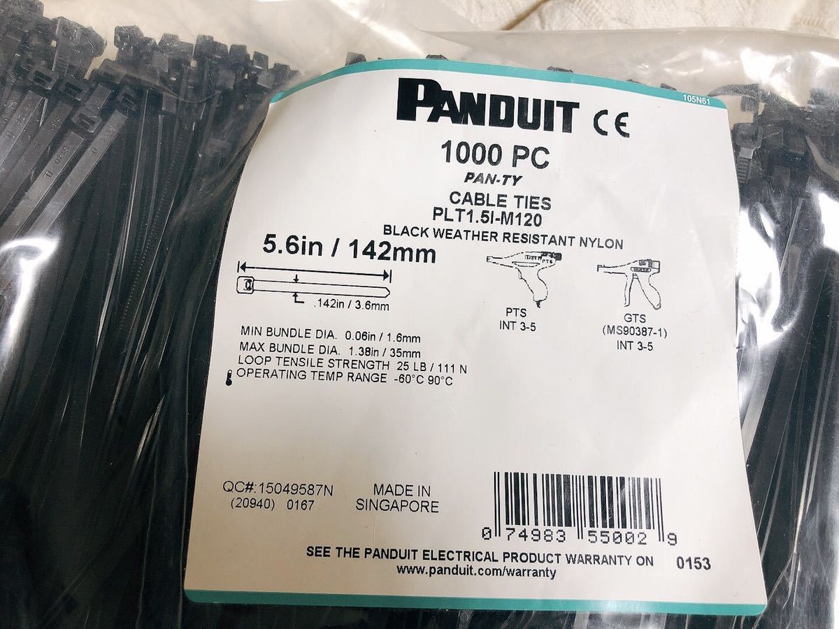 パンドウイット PANDUIT 耐候性 ナイロン12製 結束バンド 
