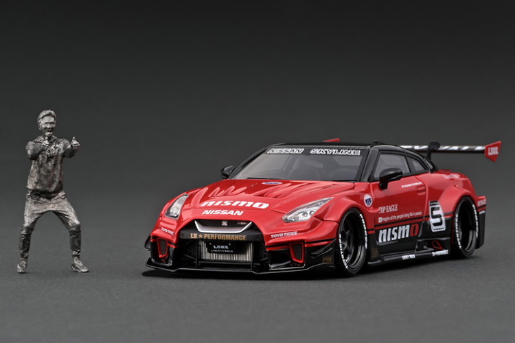 ignition イグニッション 1/43 LB-Silhouette WORKS GT Nissan 35GT-RR Red/Black With Mr. Kato LB★WORKS R35 GT-R 限定 IG2731_画像1