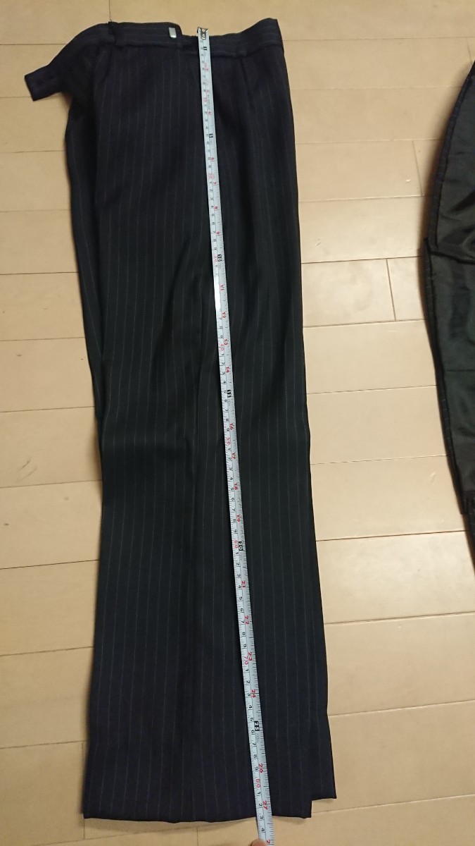 卒園式 子供 スーツ ネクタイ付き ストライプ 黒