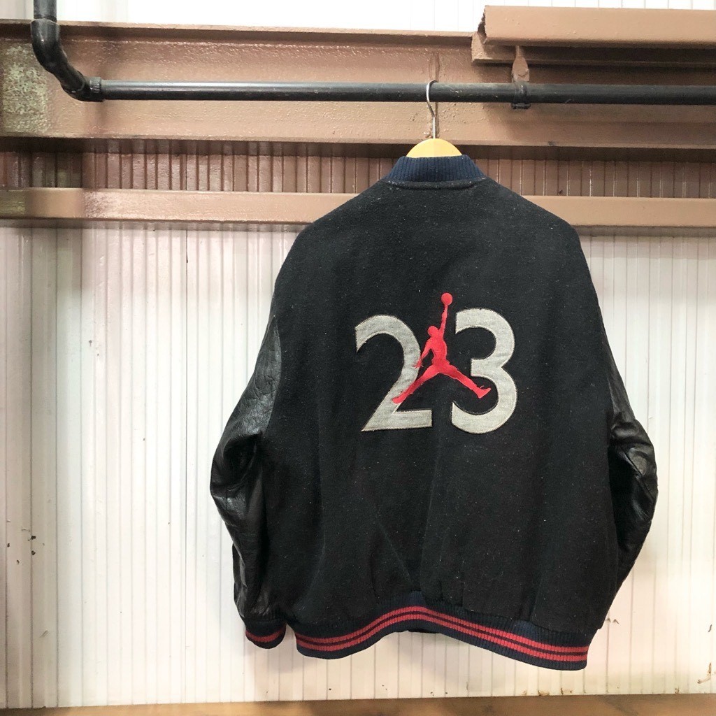 90s 希少 NIKE JORDAN ナイキ ジョーダン ビッグロゴ レザー切替