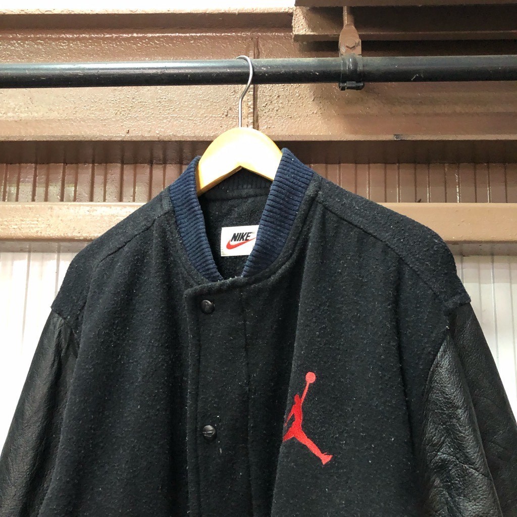 90s 希少 NIKE JORDAN ナイキ ジョーダン ビッグロゴ レザー切替