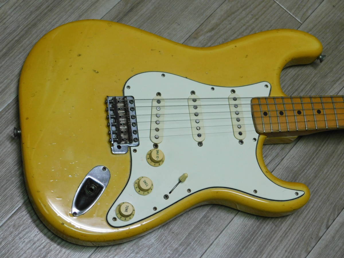 希少!! Fender Japan ST67-85 Eシリアル フジゲン ラージヘッド４点留め 経年レリックジャパンヴィンテージ 現状/F388_画像2