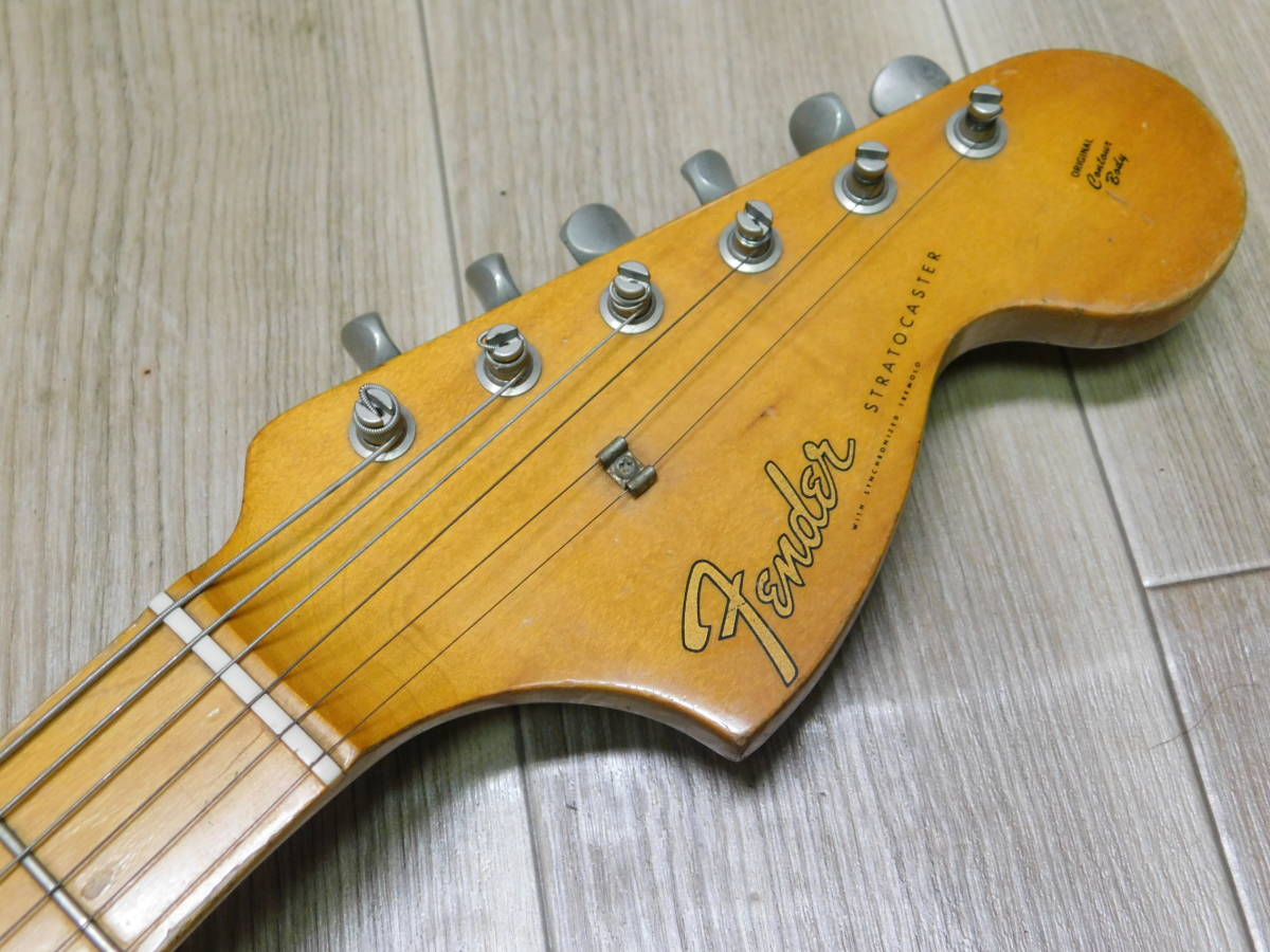 希少!! Fender Japan ST67-85 Eシリアル フジゲン ラージヘッド４点留め 経年レリックジャパンヴィンテージ 現状/F388_画像4