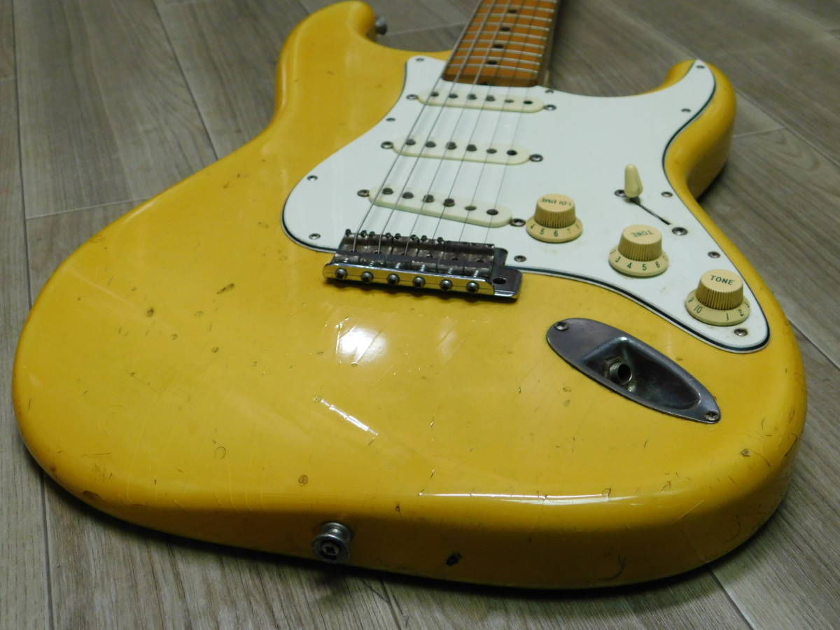 希少!! Fender Japan ST67-85 Eシリアル フジゲン ラージヘッド４点留め 経年レリックジャパンヴィンテージ 現状/F388_画像7
