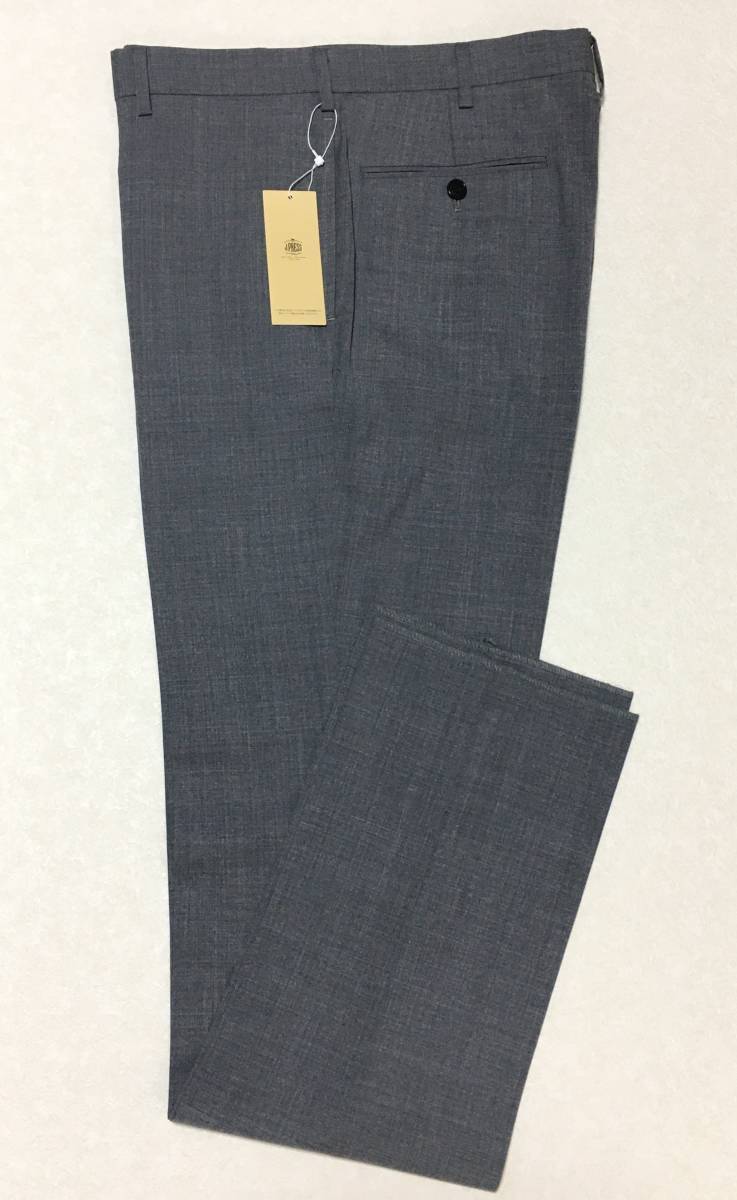 J.PRESS 毛混スラックス ノータック 85 グレー オンワード 定価20.900