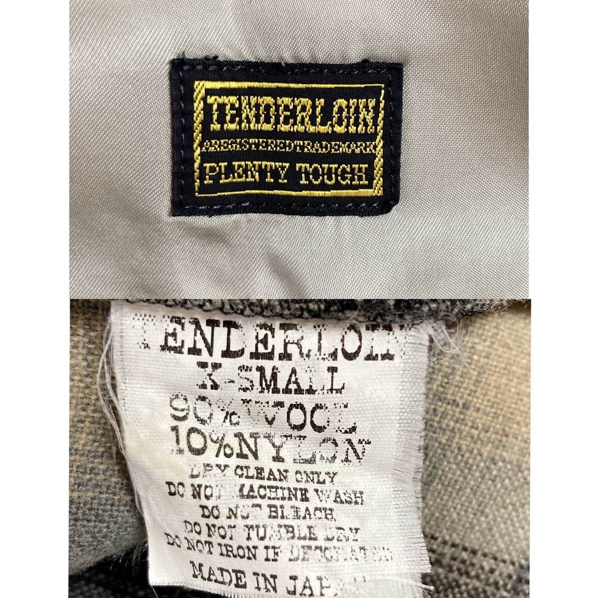 08AW XSサイズ テンダーロイン T-WOOL SHT チェック ネルシャツ キムタク着