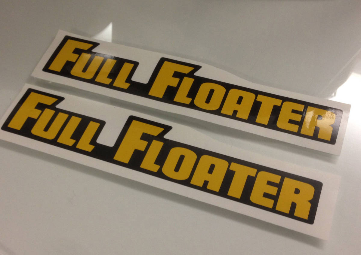 送料無料 Full Floater Sticker Decal 1984-85 version ステッカー シール デカール バイク 2枚セット 234mm x 45mm_画像1