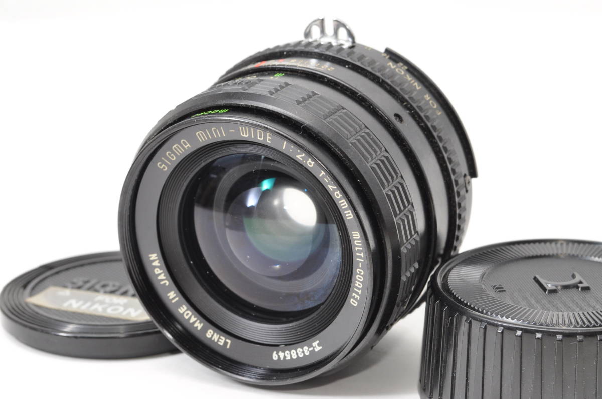 動作好調 シグマ SIGMA mini-wide 28mm F2.8 MULTI-COATED Nikon用 ♯A1827 【希少！！】