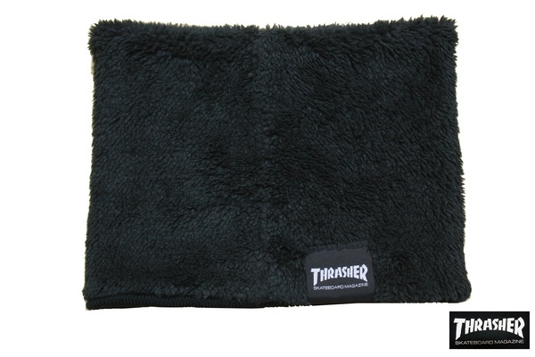 新品 THRASHER ネックウォーマー スラッシャー ストリート スケボー スケーター マフラー 防寒具 ブラック 黒 21TH-K50_画像6