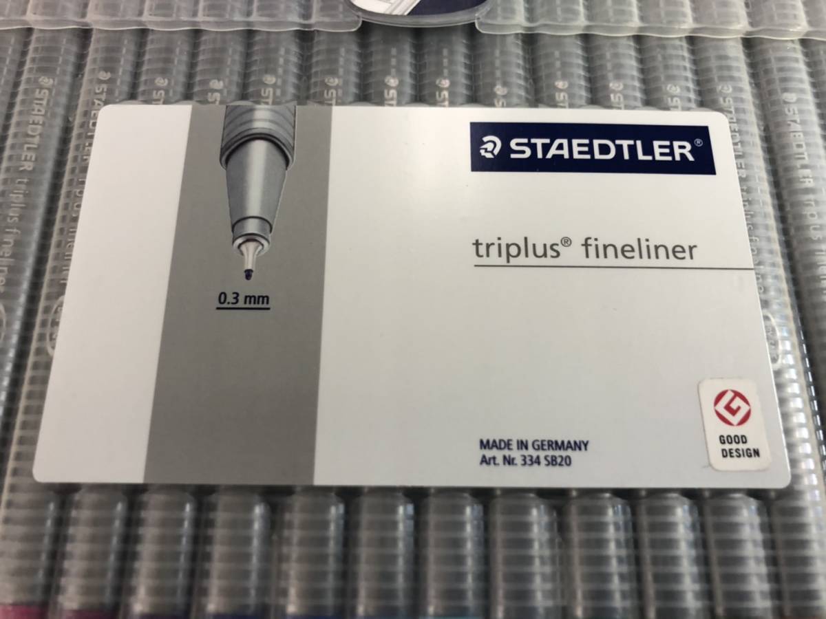 （160）未使用 STAEDTLER ステッドラー トリプラスファインライナー20色 2セット 細書きペン 水性インクペン 0.3mm 334SB20_画像2