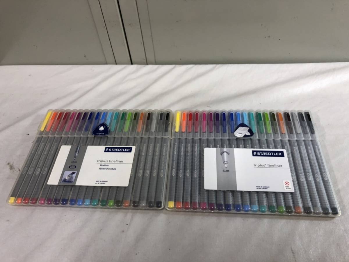 （160）未使用 STAEDTLER ステッドラー トリプラスファインライナー20色 2セット 細書きペン 水性インクペン 0.3mm 334SB20_画像1