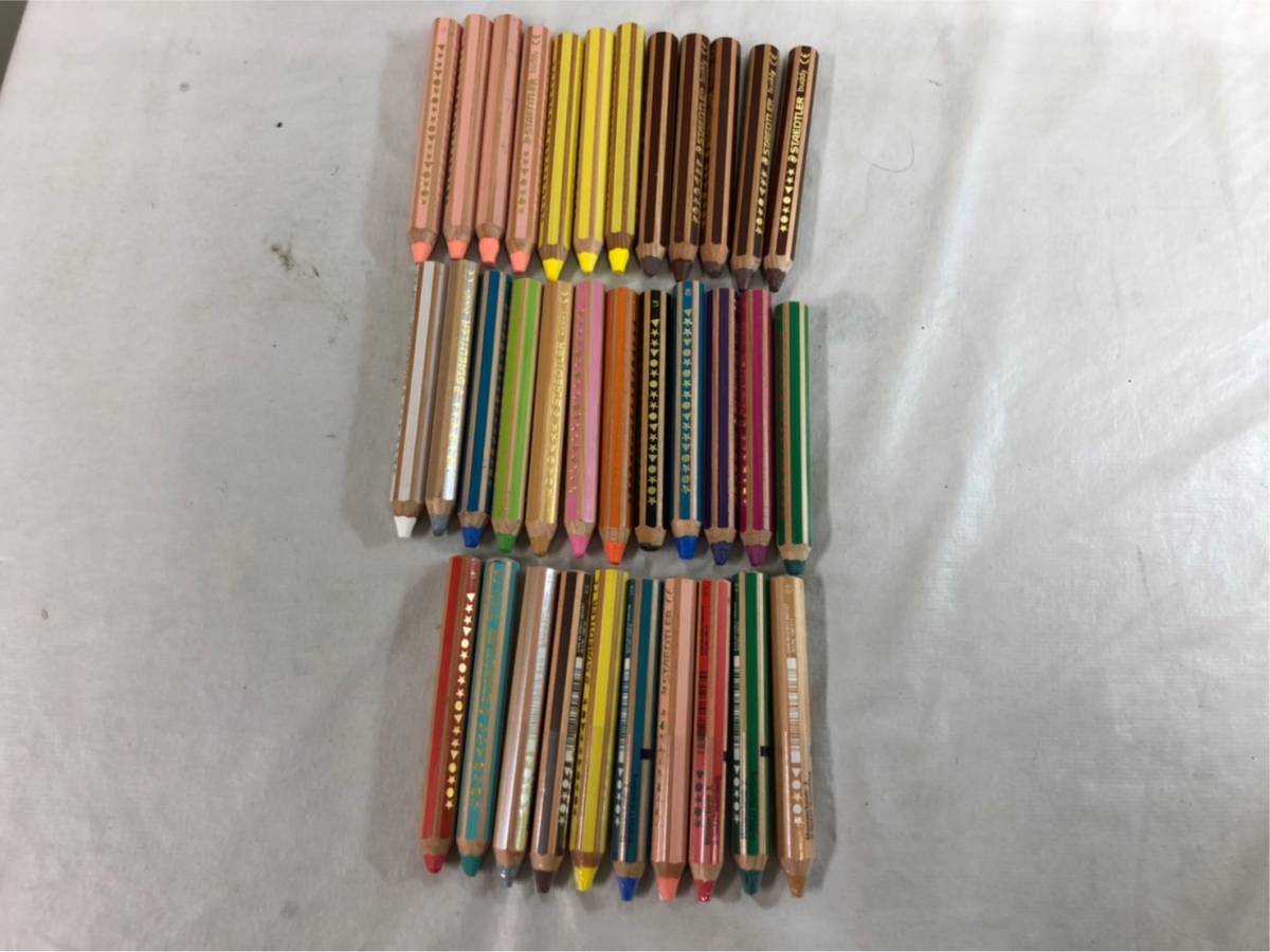 （174）STAEDTLER ステッドラー 色鉛筆 色えんぴつ buddy 2才から使える色えんぴつ 34本まとめ売り _画像1
