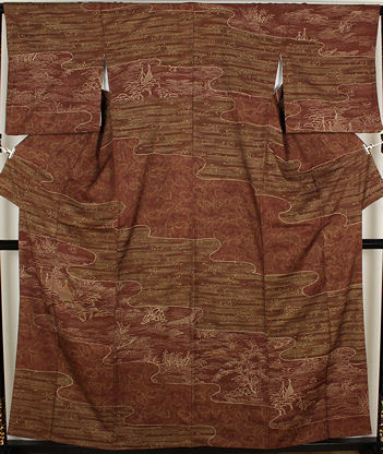 【 新品 】 お出かけ用 レディース 着物 美品 ki22731 Mサイズ 水辺文 松竹梅 赤茶 正絹 袷 訪問着 紬 送料無料 中古 リサイクル 仕立て上がり 【 新品 】 お出かけ用 レディース 着物 美品 ki22731 Mサイズ 水辺文 松竹梅 赤茶 正絹 袷 訪問着 紬 送料無料 中古 リサイクル 仕立て上がり