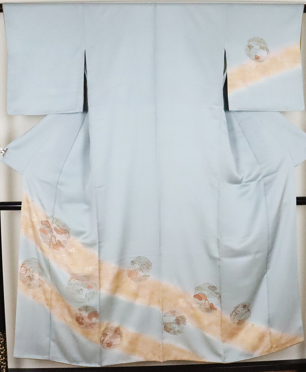 高評価! 萩 菊 緑 薄グレー 正絹 訪問着 松 中古 リサイクル 送料無料 公式行事 着物 ki20567 Sサイズ 7号 花丸紋 蔦 仕立て上がり 高評価! 萩 菊 緑 薄グレー 正絹 訪問着 松 中古 リサイクル 送料無料 公式行事 着物 ki20567 Sサイズ 7号 花丸紋 蔦 仕立て上がり
