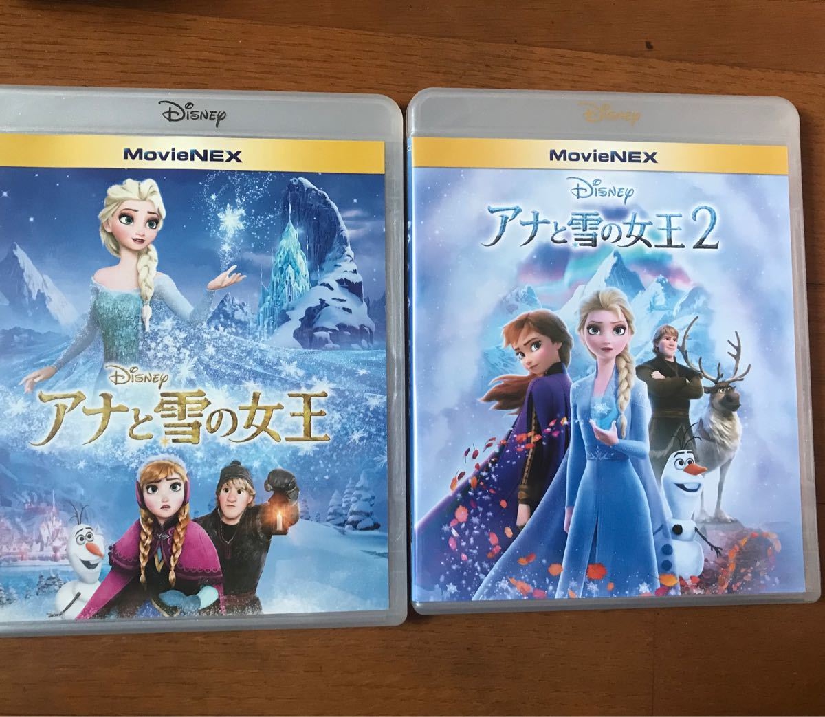 【未再生】アナと雪の女王 2作　MovieNEX Blu-ray 純正ケース