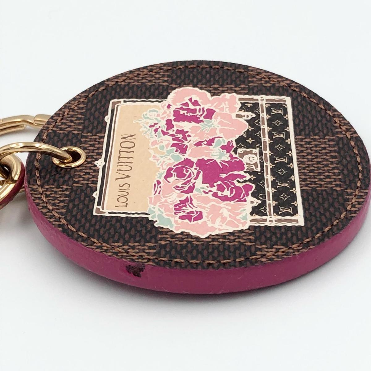 LOUIS VUITTON ルイヴィトン ダミエ ポルトクレ イリュストレ ボージーズ キーホルダー キーリングM61026