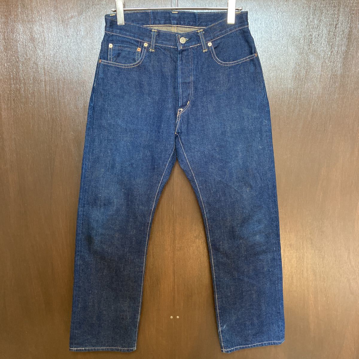 濃紺 BLUE BLUE ブルーブルー デニム パンツ 32 ボタンフライ 濃紺 BLUE BLUE ブルーブルー デニム パンツ 32 ボタンフライ