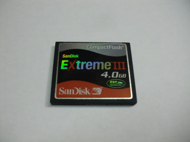 CFカード　SanDisk　EXTREME3　4GB フォーマット済み　送料63円～　メモリーカード　コンパクトフラッシュ