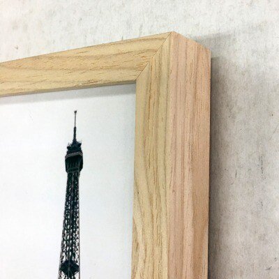 BICOSYA |n- bell frame | wooden picture frame | A4 size (natural)[Novel Frame natural ]