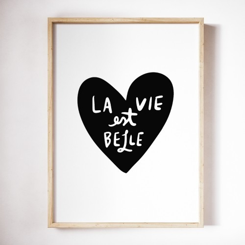 THE LOVE SHOP | LA VIE EST BELLE | A3 アートプリント/ポスター_画像1
