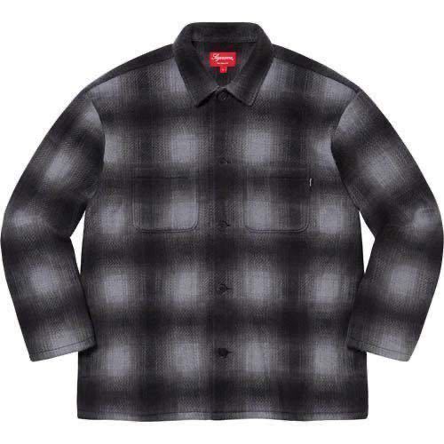【1円スタート】【新品未使用】Supreme Shadow Plaid Fleece Shirt BLACK 黒 XL サイズ wtaps Varsity Jacket the north face シュプリーム_画像5