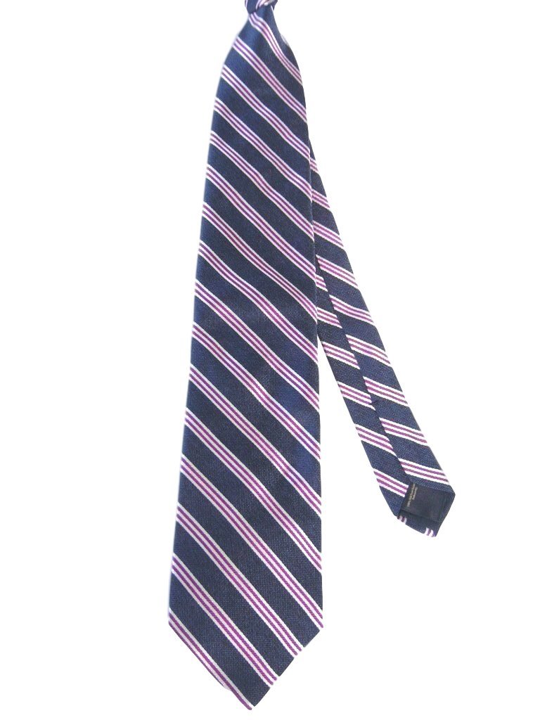  new goods [ including carriage ] Brooks Brothers Brooks Brothers Textured BB#1 Stripe Tie stripe thin NAVY silk necktie Silk 100% American made 