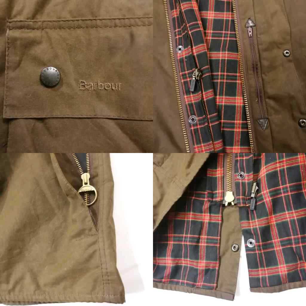 special◎barbour beaufort c44 ビューフォート 00年代 ビンテージ バブアー イギリス製 レザー bedale _画像8