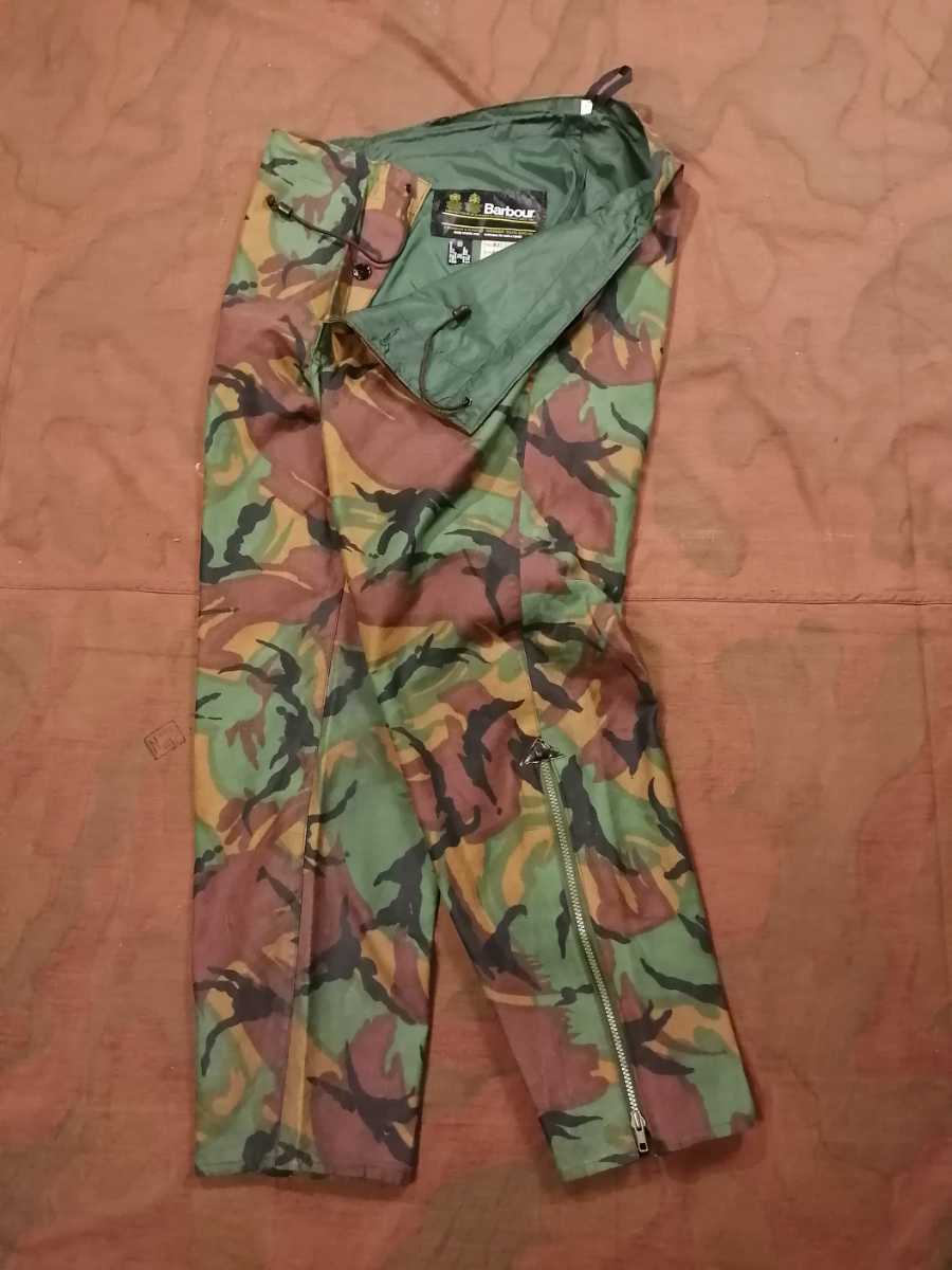 Mint◎1982年　80s Barbour DPM military trousers S ミリタリー　トラウザー　バブアー　オイルド　 オーバーパンツ　2ワラント