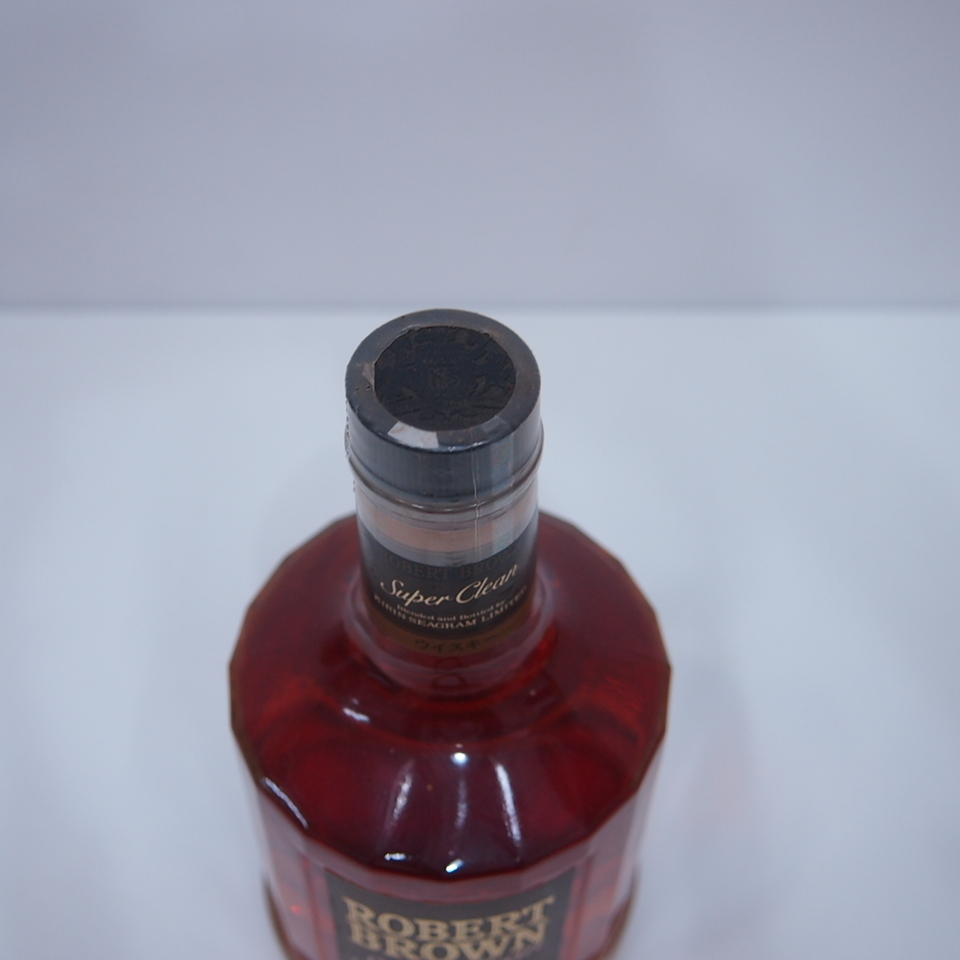 G18306D1K☆1000円スタート ROBERT BROWN キリン シーグラム ロバートブラウン スーパークリーン 700ml 40％ 古酒 未開栓_画像4