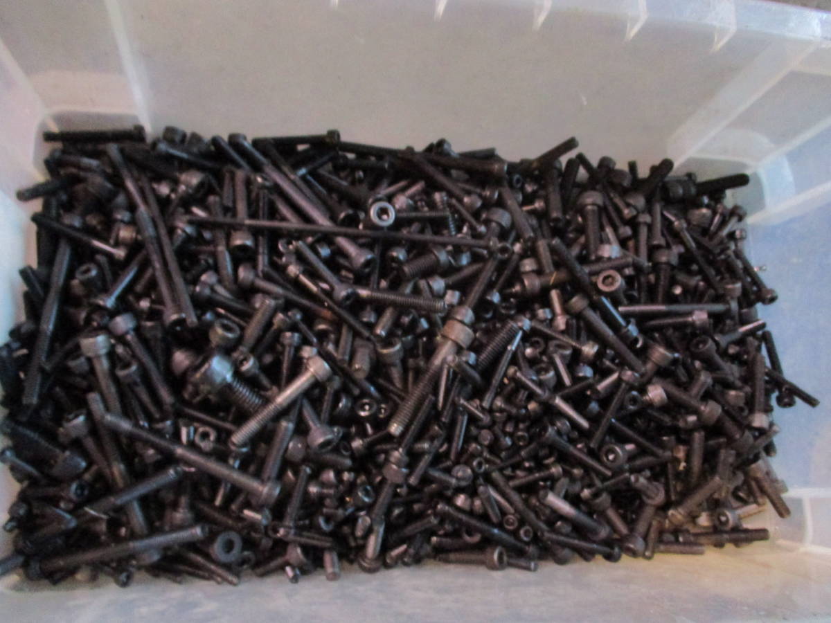 【驚きの値段で】 黒ボルト　キャップボルト　焼き入りボルト　大量セット　M3M4M5M6 金属