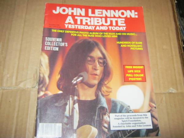 ジョンレノン JOHN LENNON A TRIBUTE YESTERDAY AND TODAY U.S本 BEATLES ビートルズ _画像1