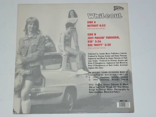 Whiteout/Detroit/Just Passin' Through Kid/UK盤/1994年盤/ORE T 66/ 試聴検査済み_画像2