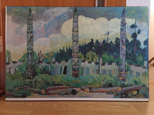 EMILY CARR （1871-1945）oil,1913 TANOO,QUEEN CHARLOTTE ISLANDS CANADA エミリー・カー 芸術家・作家 カナダ