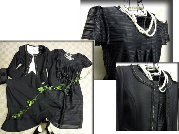  price cut![ immediate bid ] large size 13 number black circle lame AB+SK wedding * Event and so on!-graicly-