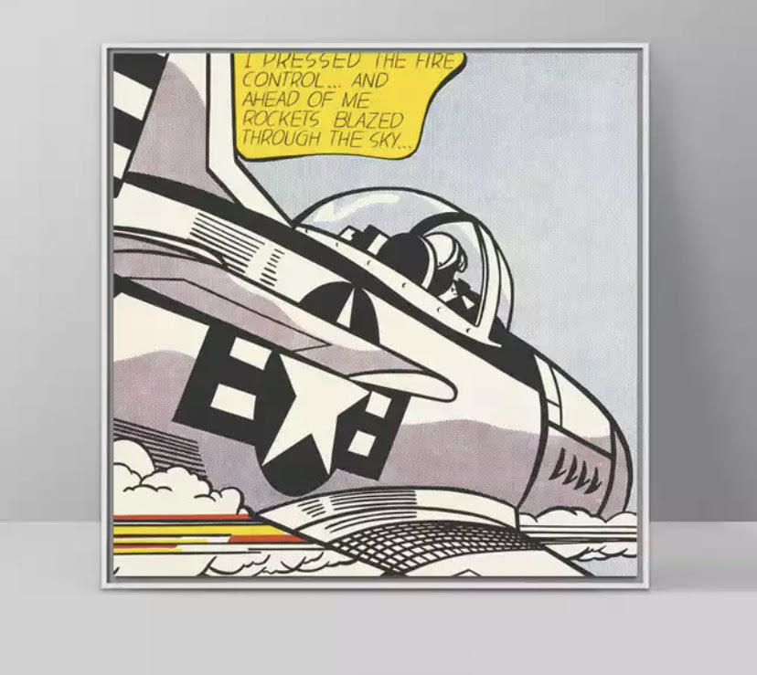 ロイ・リキテンスタイン ポスター 30x30cm ポップアート 絵画 絵 北欧 グッズ アメリカン 雑貨 アート Lichtenstein ウォーホル 10_画像1