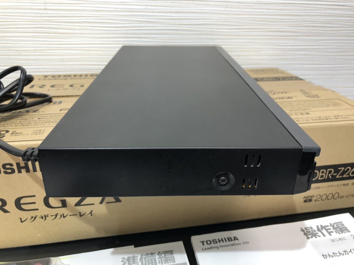 超人気の 東芝2TB HDDブルーレイレコーダー DBR-Z260中古 説明書付き美