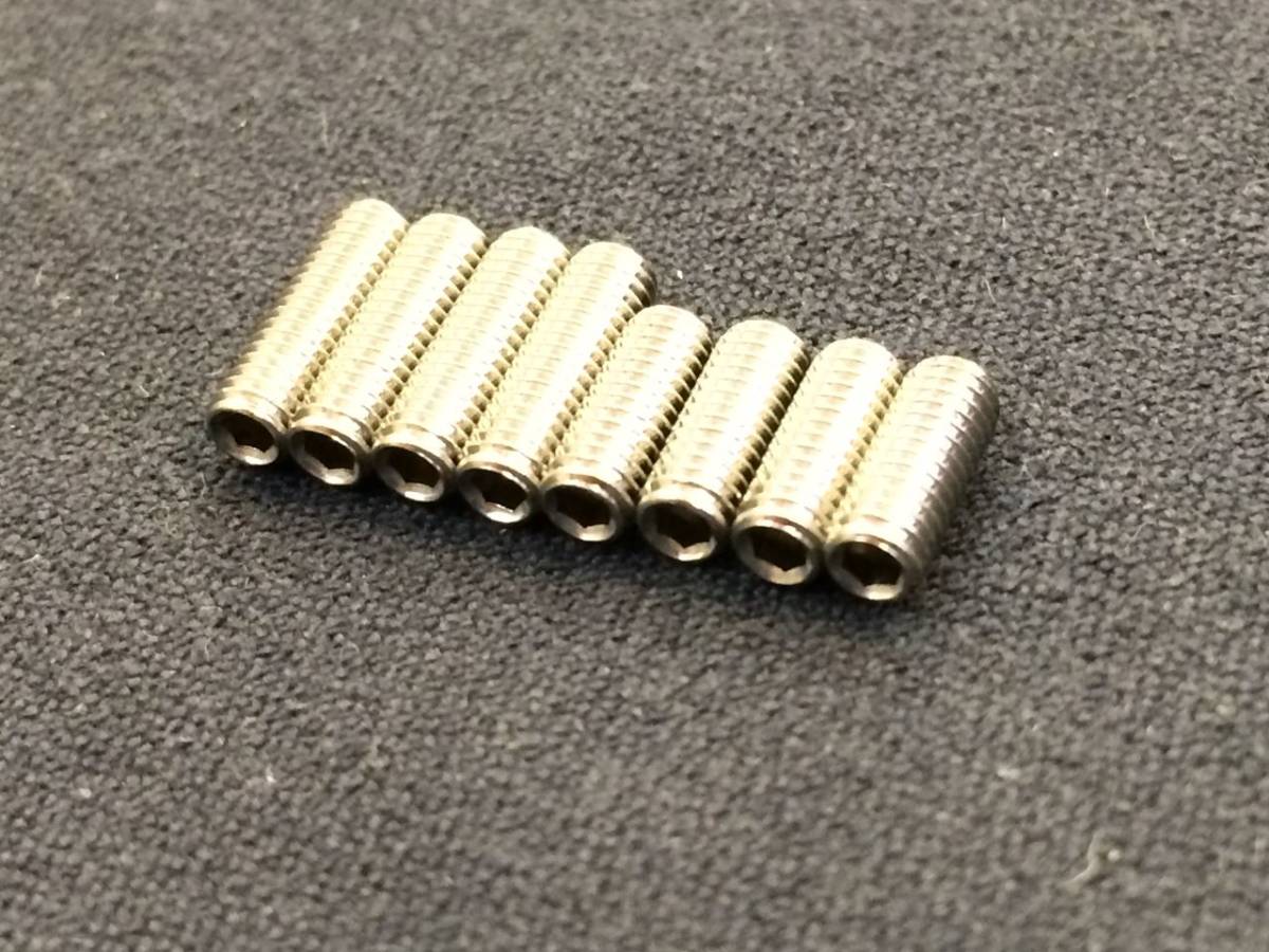 Stainless Saddle Height Screws Set For Bass (8) / bass string height imo screw M3(10mm×4+8mm×4) Japan nationwide free shipping!