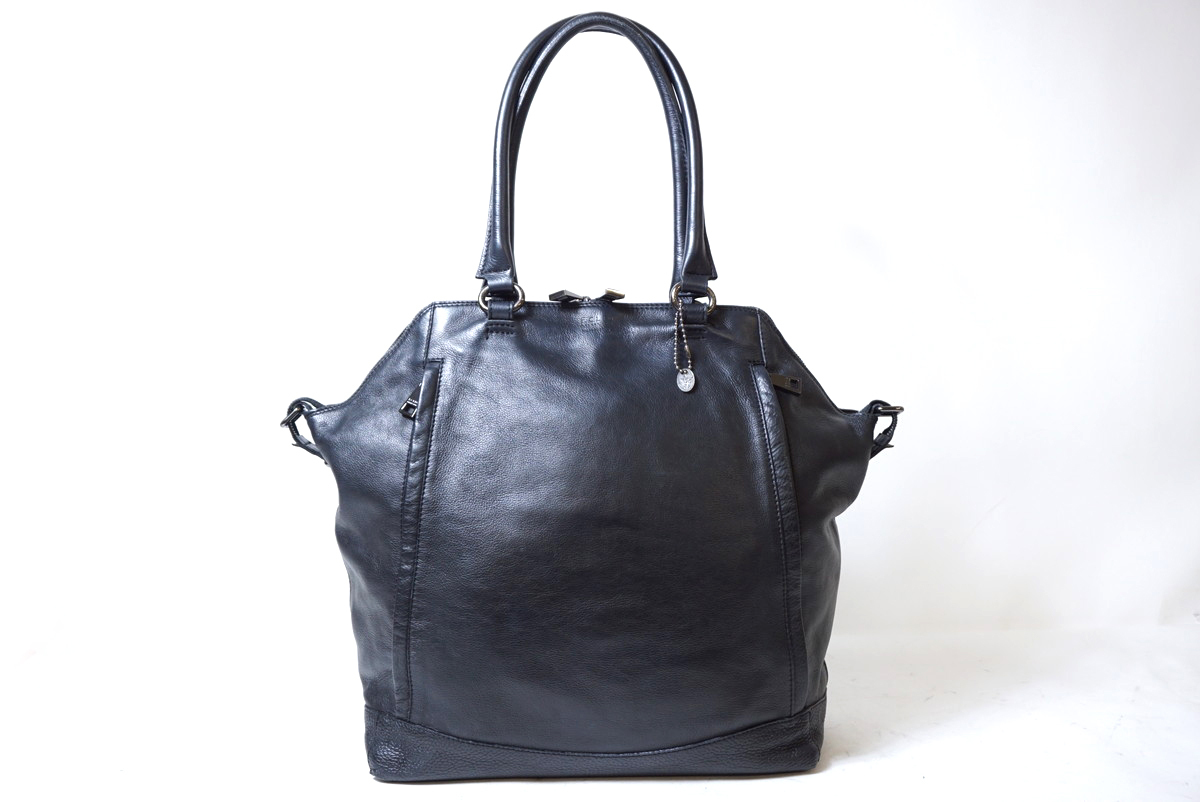 まとめ買い】 F.CLIO レザートートバッグ ブラック ilam.org